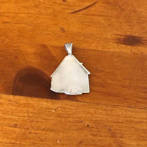 Handmade The Historic Little Church of La Villita Sterling Silver Large Charm - Picture 4 of 6